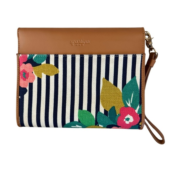 Spartina 449 Floral Stripe Crossbody Wallet Bag - Picture 5 of 5